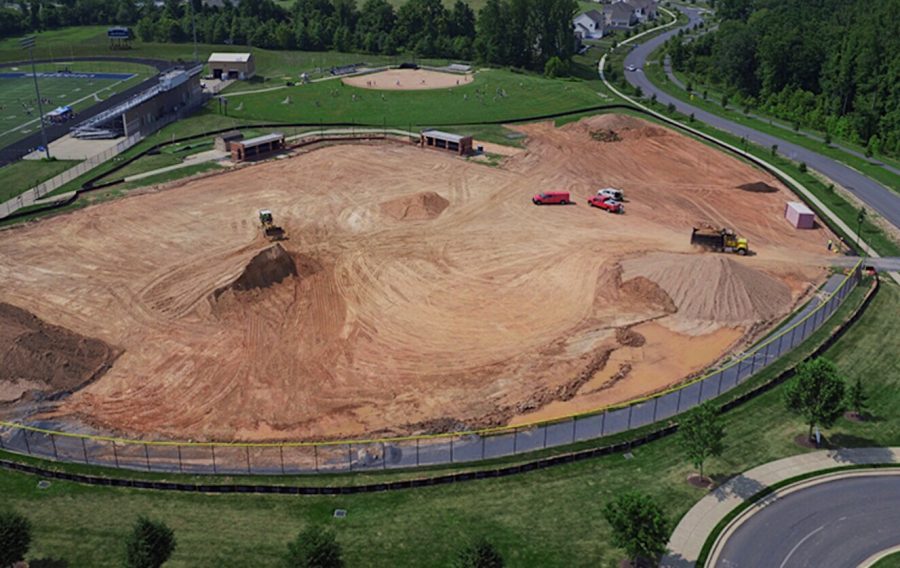 Baseball+field+in+construction+to+be+the+beautiful+thing+it+is+now.