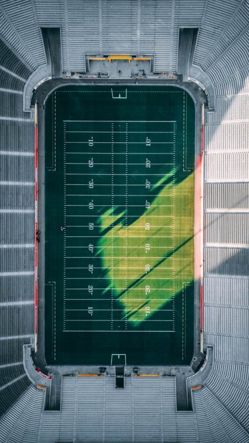 Aerial View of Football Field