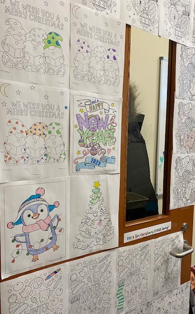 VERY MERRY! The Offices in the President's Hallway Spreading Christmas Cheer!