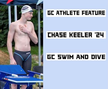 Chase Keeler ‘24, a member of the GC Swim and Dive team.