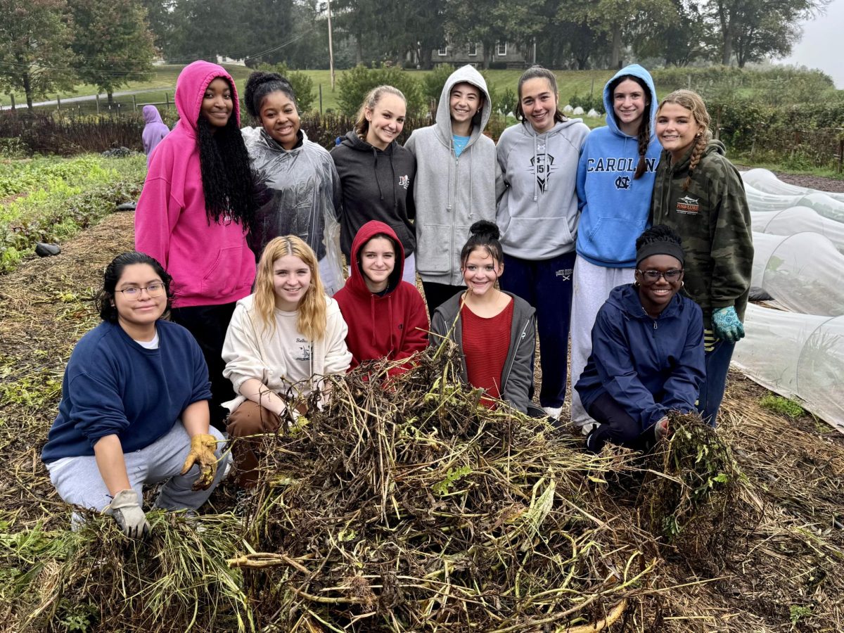 Group of students posing after completing field work