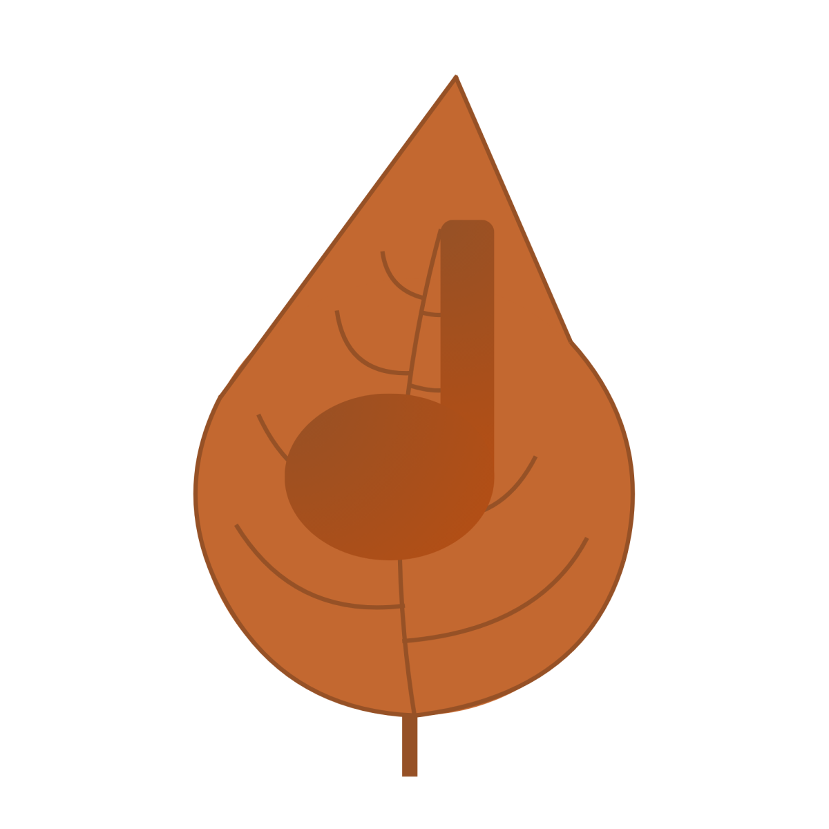Custom artwork. Fall playlist logo.