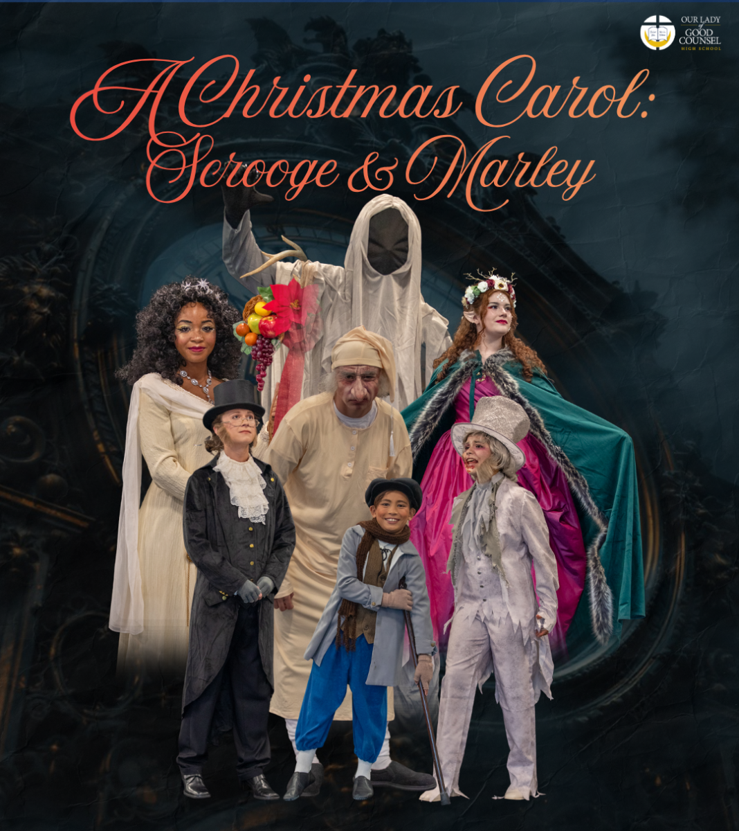 The Good Counsel Theatre Company presents "A Christmas Carol: Scrooge and Marley". This production tells the story of Ebenezer Scrooge, a miserly and greedy man and beautifully highlights the enduring values of compassion, friendship, and the redemptive power of change. 