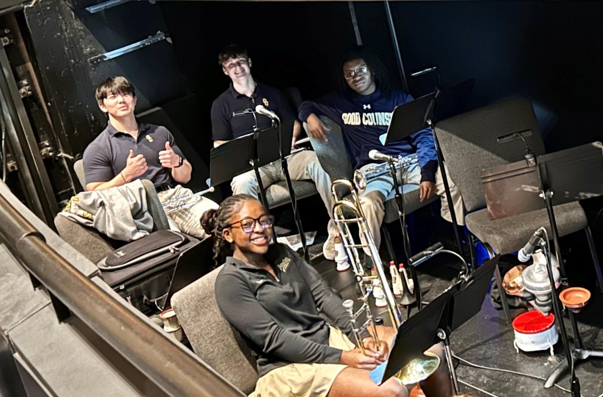 Zach Beekey '26, Roman Calure '2 ,Faith Tarkun '26, C.P. Enyi '28